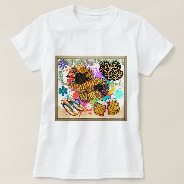 Camiseta Summer Vibes (Frente do Design)