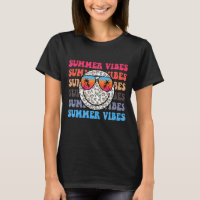 Summer Vibes 2022 Leopard Smile Face Retro Vintage