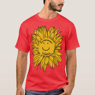 Camiseta Summer Vibes Amarelo Girassol