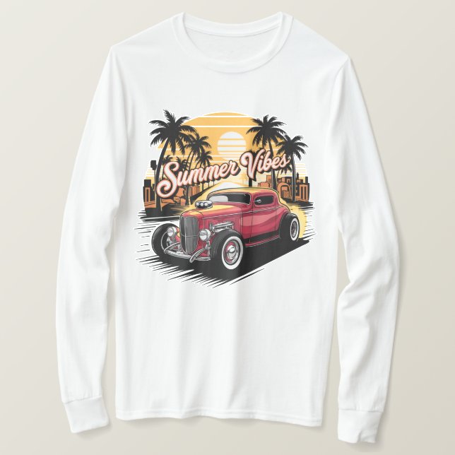 Camiseta Summer Vibes Classic Car (Frente do Design)