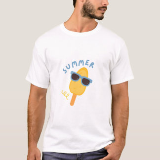 Camiseta Summer Vibes – Design de Sorvete de Verão