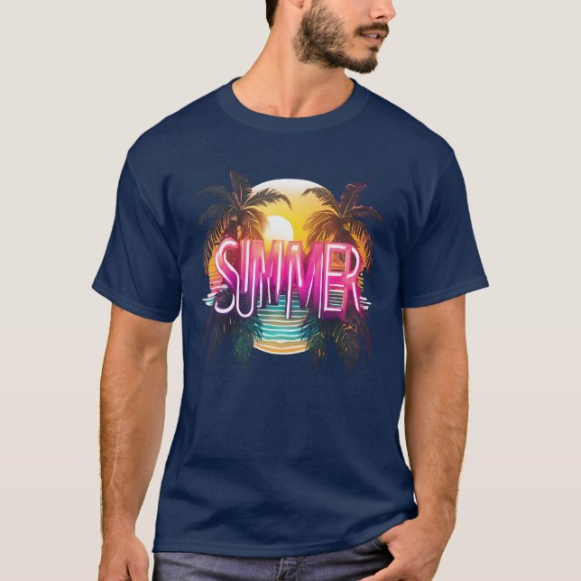 Camiseta Summer Vibes Design für mehr summer feeling (Frente)