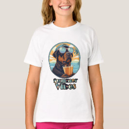 Camiseta Summer Vibes Dog – Cool Beach Mood Tee