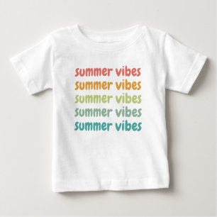 Camiseta Summer Vibes Férias de Praia Retro Verão