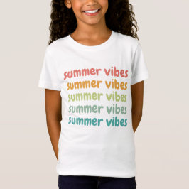 Camiseta Summer Vibes Férias de Praia Retro Verão