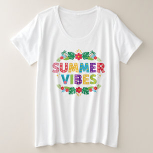 Camiseta Summer Vibes Floral Design- 54504 Hoodie
