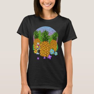 Camiseta Summer Vibes Flores Tropicais Fruta de Verão Flora