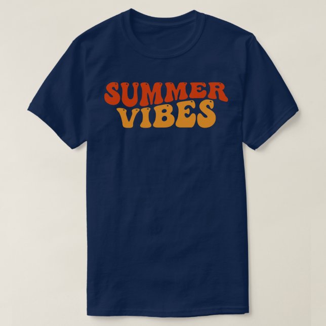 Camiseta Summer Vibes Fun Summer Beach Sand Surf Cote 1 (Frente do Design)