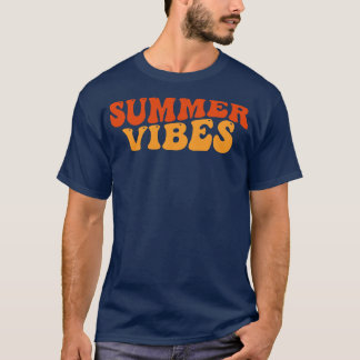 Camiseta Summer Vibes Fun Summer Beach Sand Surf Cote 1