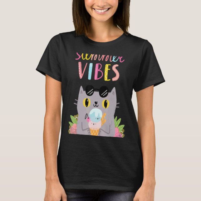 Camiseta Summer Vibes Hello Summer Vibes Beach Time (Frente)