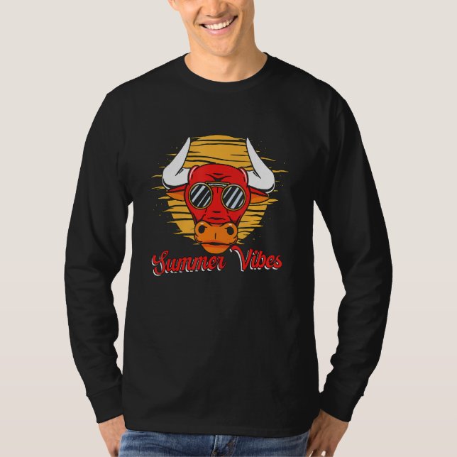 Camiseta Summer Vibes Loves Matador Rodeo Clown Torero Bull (Frente)