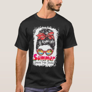 Camiseta Summer Vibes Mensagem Bun No Dia Passado Edu Teach