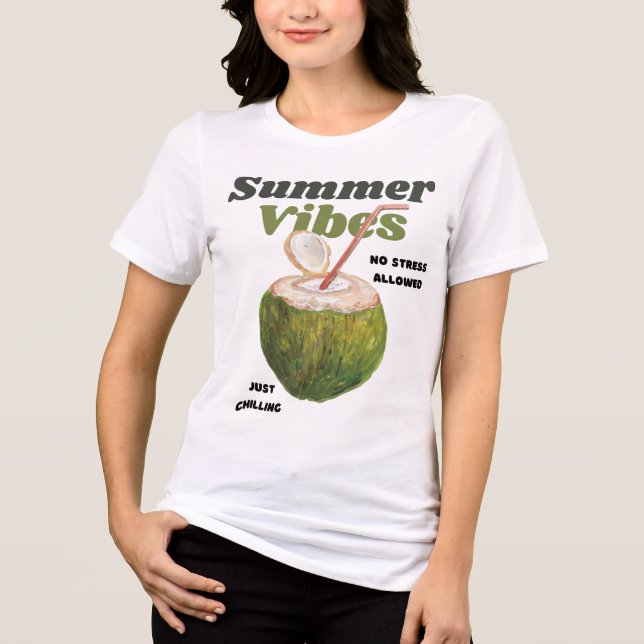 Camiseta Summer Vibes Retro (Frente)
