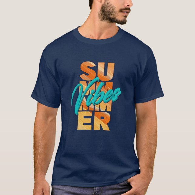 Camiseta Summer Vibes Retro Summer (Frente)