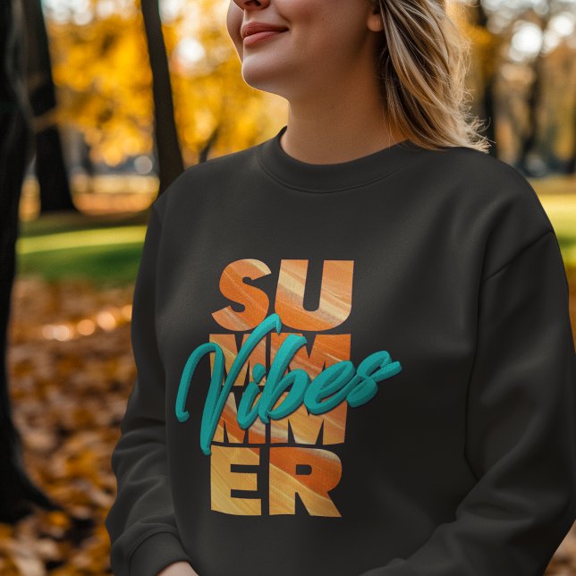 Camiseta Summer Vibes Retro Summer (Summer Vibes Retro Summer Sweatshirt)