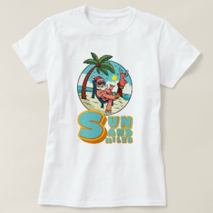 Camiseta Summer Vibes: Sol, Areia e Sorrisos.