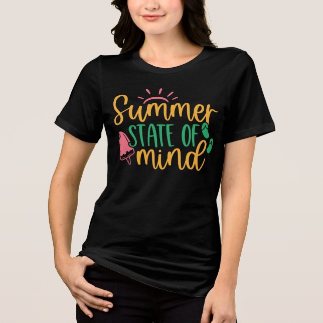 Camiseta Summer Vibes "Summer State of Mind" (Frente)