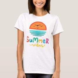 Camiseta Summer Vibes Sun e Sea Women