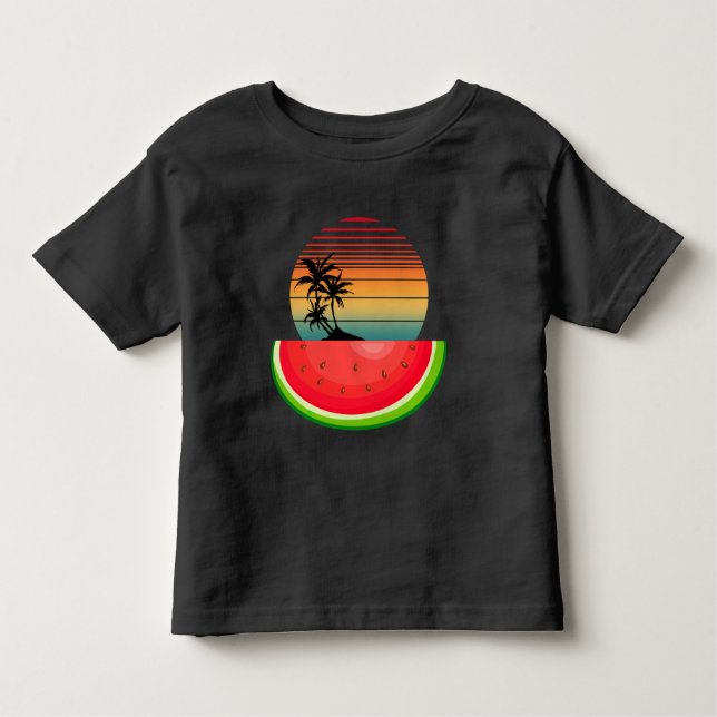 Camiseta Summer Vibes Sunset Watermelon (Frente)
