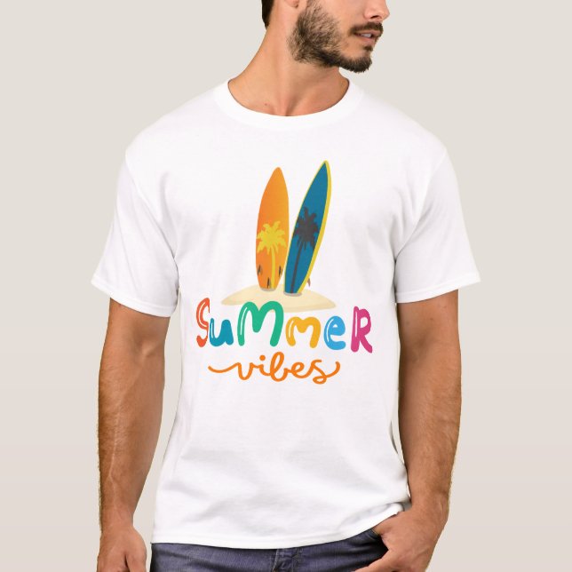 Camiseta Summer Vibes Surfer Men (Frente)