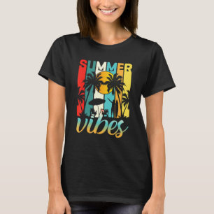 Camiseta Summer Vibes Vacina Surfe de Vintage