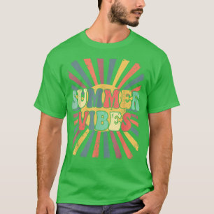 Camiseta Summer Vibes Vintage Retro Sunshine Tropical Sumo