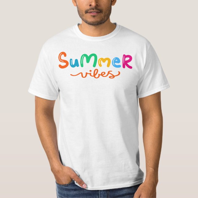 Camiseta Summer Vibes White (Frente)