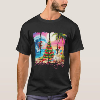 Camiseta Summer Vibes Xmas em julho Papais noeis surfing Be