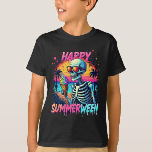 Camiseta Summer Watermelon Jack-o-lantern Happy Summerberry