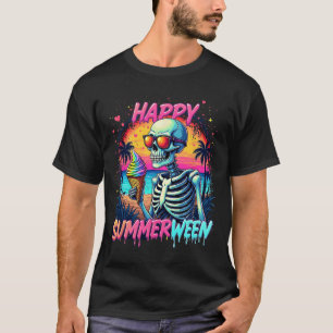 Camiseta Summer Watermelon Jack-o-lantern Happy Summerberry