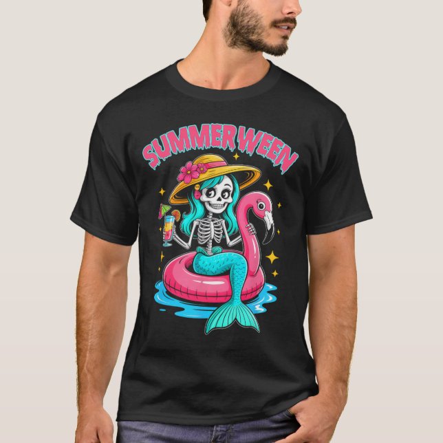 Camiseta Summerentre Sereid Skeleton Halloween Sum (Frente)