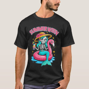 Camiseta Summerentre Sereid Skeleton Halloween Sum