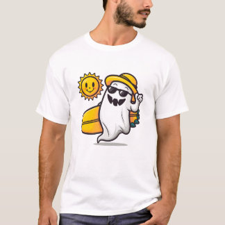 Camiseta Summerentre Vibes: Fantasma de Verão Bonito e Estr