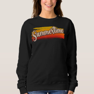Camiseta Summertime - Estilo de Grunação Sazonal Retroativo