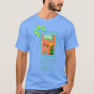 Camiseta Summertime, sumo de laranja