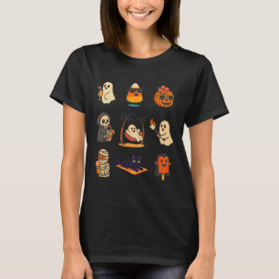 Camiseta Summerwin Ghost Pumpkin Halloween Spooky Summer T
