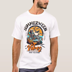 Camiseta Summerwin Skeleton Spookie Ano No Verão, Hallo