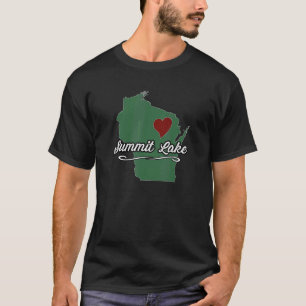 Camiseta SUMMIT LAKE Wisconsin WI EUA City State Souvenir