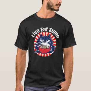 Camiseta Sumo Comido Ao Vivo - Gato De Sopa Gato Miso, Gati