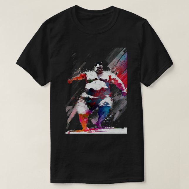 Camiseta Sumo de arte desportiva (Frente do Design)