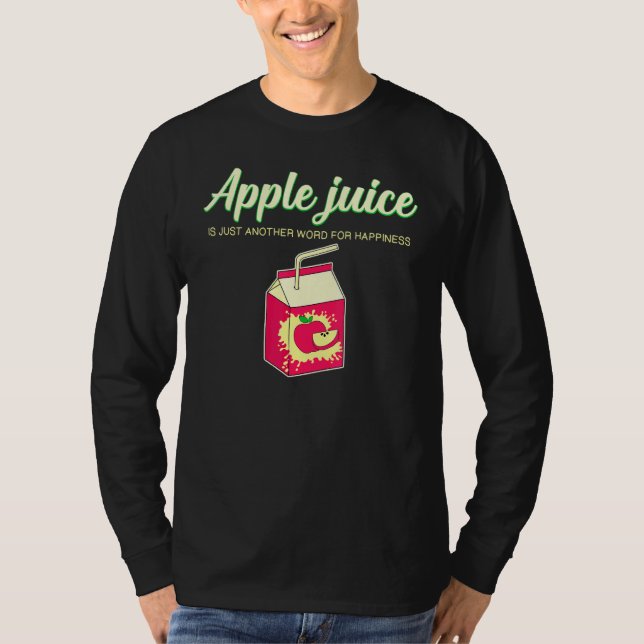 Camiseta Sumo de Fruta de Felicidade em Suco de Maçã (Frente)