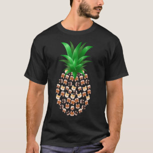 Camiseta Sumo de Frutas Tropicais de Xiba Inu Cute Dogs Pin