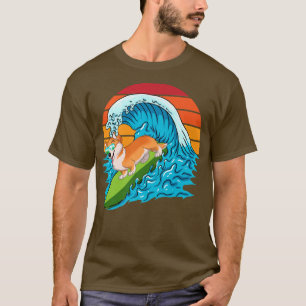 Camiseta Sumo de surfe de cãozinho havaiano em Corgi