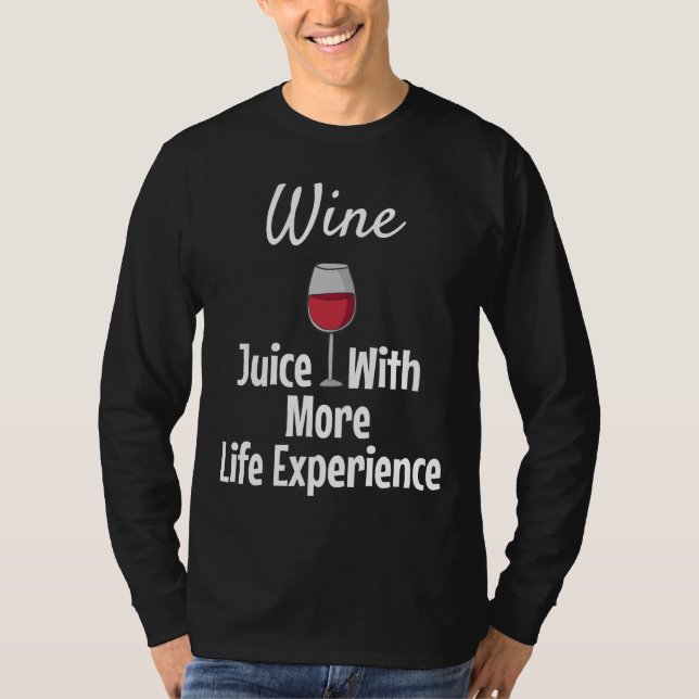 Camiseta Sumo De Vinho Com Mais Experiência De Vida (Frente)