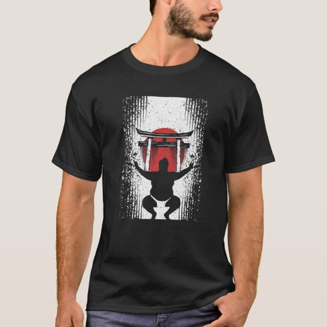Camiseta Sumô e lutador de Sumô com Sumô e luta de Sumô (Frente)