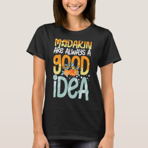 Camiseta Sumo Fresco de Fruta de Árvore em Laranja-mandarin