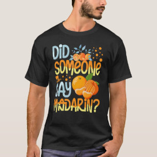 Camiseta Sumo Fresco de Fruta de Árvore em Laranja-mandarin
