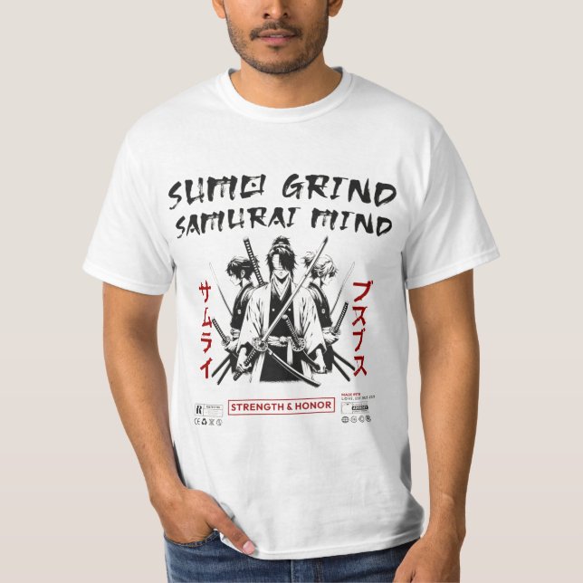 Camiseta Sumo Grind Samurai Mind (Frente)