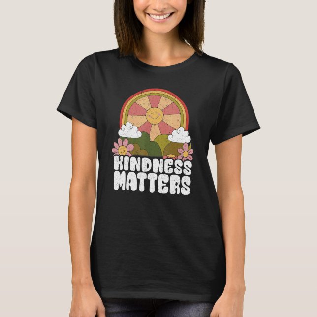Camiseta Sun Anti Bullying Rainbow Kindness Matters Sped Te (Frente)