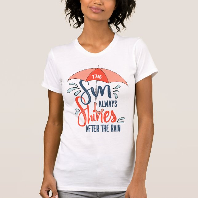 Camiseta Sun cita cotações de chuva positivas (Frente)